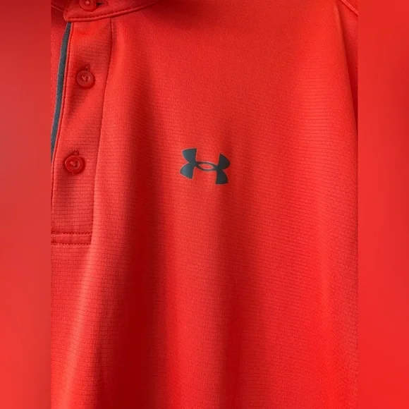 Under Armour Polo Performance Golf Shirt for Men, XXL - Red - Picture 3 of 4